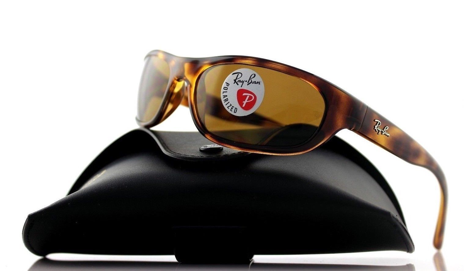 Ray Ban Rb4033 642 47 60mm Polarized Genuine Predator Tortoise Wrap Sunglasses Ebay